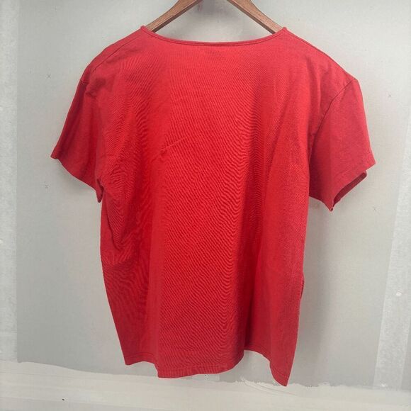 Hard Rock Cafe Denver Made in USA Large Women's Tee Vintage 90s Large Logo - Picture 2 of 3